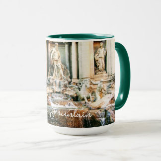 Caneca Caneta de fotos Trevi Fountain com identificador d
