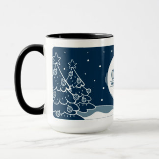 Caneca Caneta de ilustrações de Natal