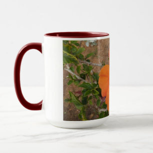 Caneca Caneta de Orange Hibiscus - escolha estilo e cor