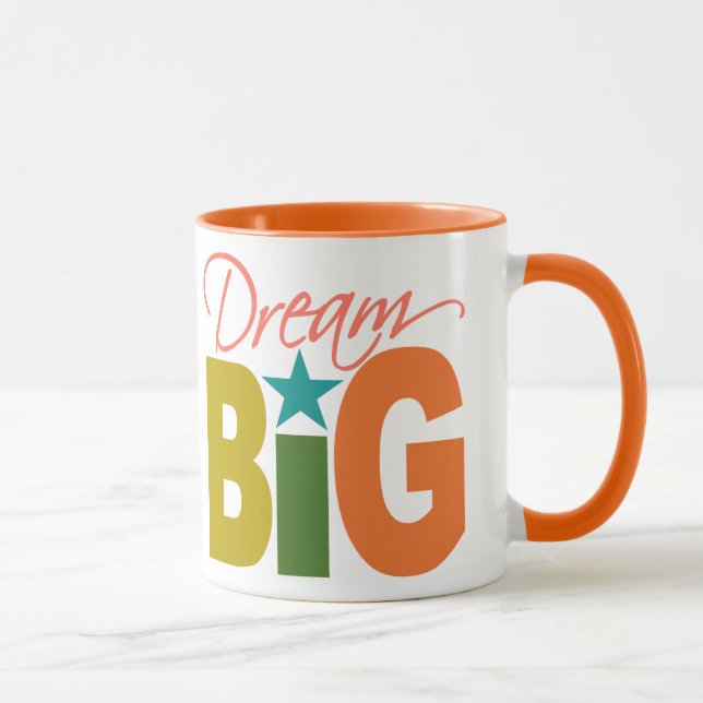 Caneca Caneta do Dream BIG - escolha estilo e cor (Direita)