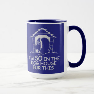 Caneca Caneta DOG HOUSE - escolha estilo e cor
