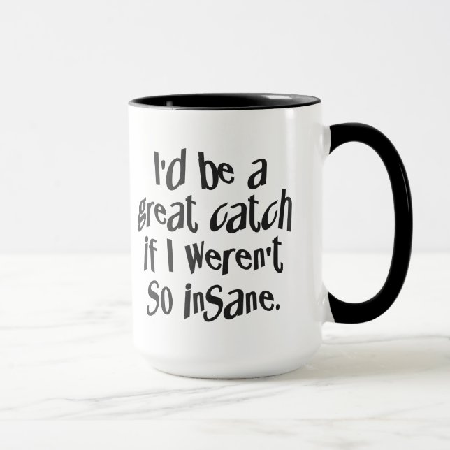 Caneca Caneta insana - escolha estilo e cor (Direita)