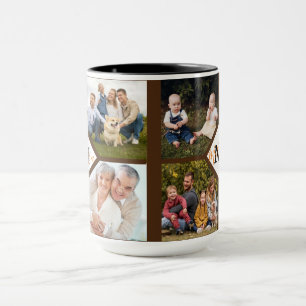 Caneca Caneta personalizada de fotos da família