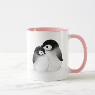 Caneca Caneta personalizada de pinguins