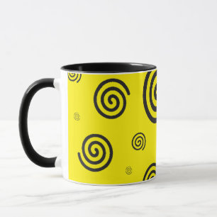 Caneca Caneta preta e amarela