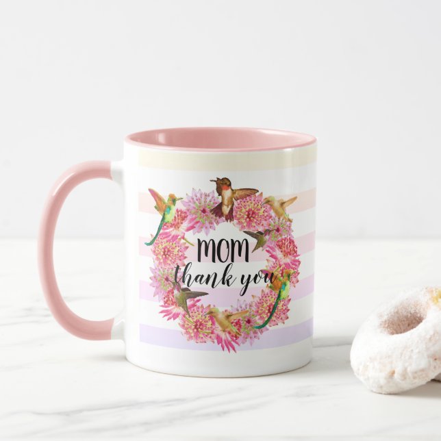 Caneca Cânhamo e Flores de Astrantia (Com Donut)