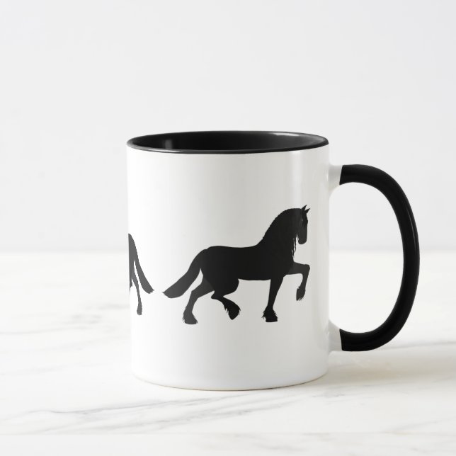 Caneca Canhão de Cavalos Frísia (Direita)