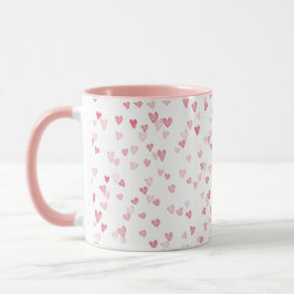 Caneca Canhão de Corações Rosa Fluido