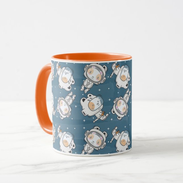 Caneca Canhão de Gatos Espaciais (Frente Esquerda)