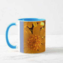 Caneca Canhão de girassol amarelo 11 oz