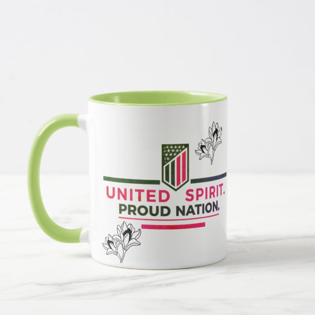 Caneca Canhão de Nação Orgulhosa de Espírito Unido (Esquerda)