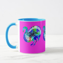 Caneca Canhão de Pássaros Múltiplos Inspirado Mineano Gre