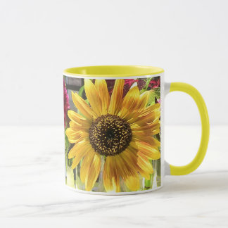 Caneca Canhão de Ringer de Girassol Amarelo