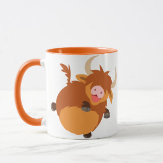 Caneca Canhão de Vaca do Terreno Superior, Cute Floating