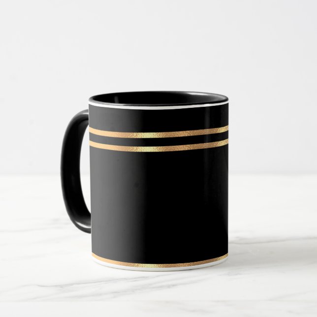 Caneca Canhão preto e Dourado (Frente Esquerda)