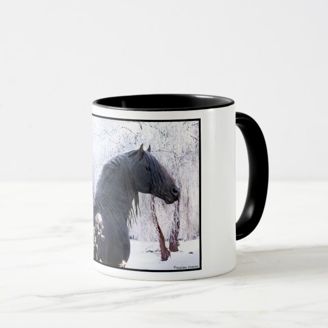 Caneca Canhão "Raphael & Snowy Trees" (Frente Esquerda)