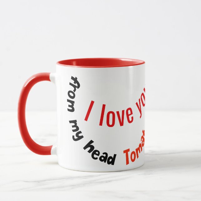 Caneca Canhoto De Tomate Positivo - De Meus Tomates Cabeç (Esquerda)