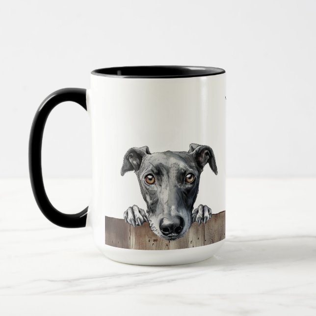 Caneca Canino de Greyhound (Esquerda)