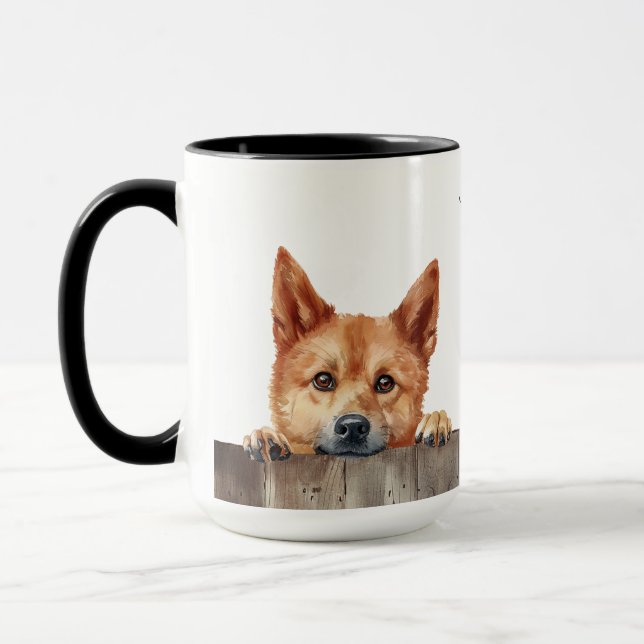 Caneca Canino de Spitz Finlandês (Esquerda)