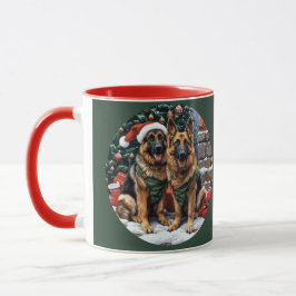 Caneca Caninos de German shepherd de Natal