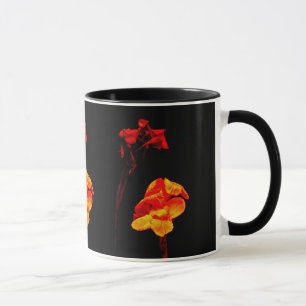 Caneca Canna Lily em Preto