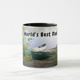 Caneca Canoa de acampamento de pesca do melhor Pai do mun