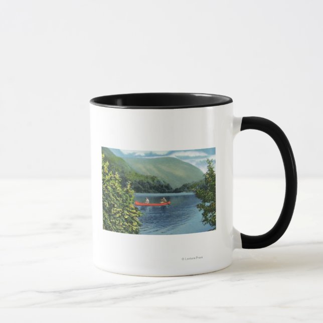 Caneca Canoagem de casal em um lago (Direita)