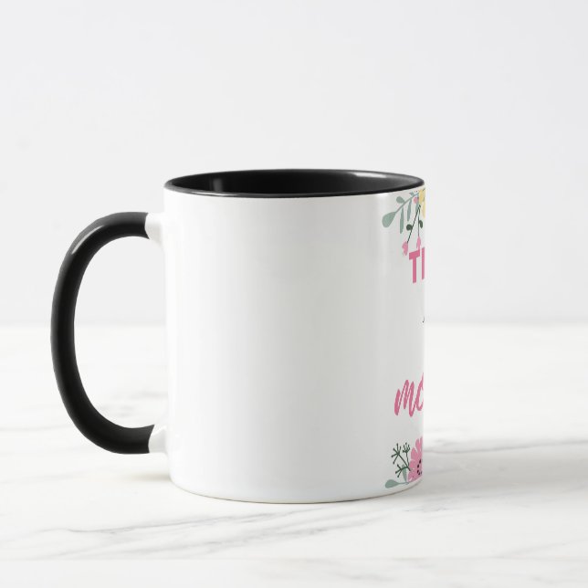 Caneca Cansada Como Uma Mãe preta (Esquerda)