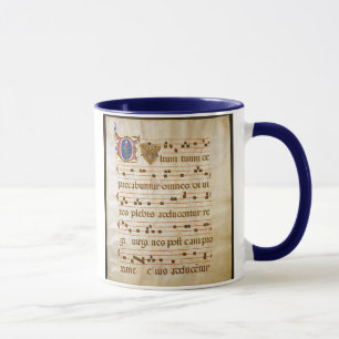 Caneca canto manuscript.jpg, canto gregoriano: , O "cu…