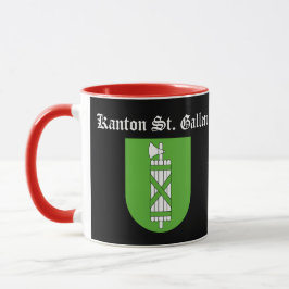 Caneca Canton Rua. Gallen, Suiça Mug