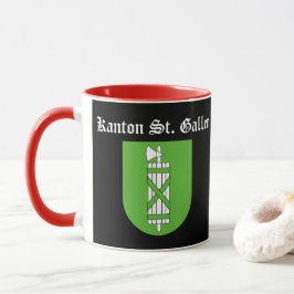 Caneca Canton Rua. Gallen, Suiça Mug