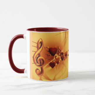 Caneca Cantora De Música De Desenho Moderno Soprano