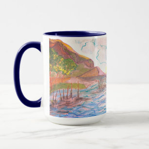 Caneca Canugo de Aquarela Italiana Sunset