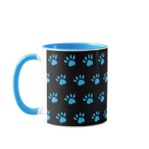 Canw Print Mug (Preto e Azul)