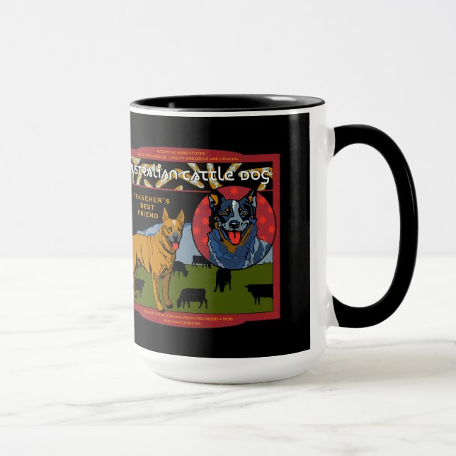 Caneca Cão australiano do gado - o melhor amigo de um (Direita)