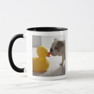 Caneca Cão com pato plástico