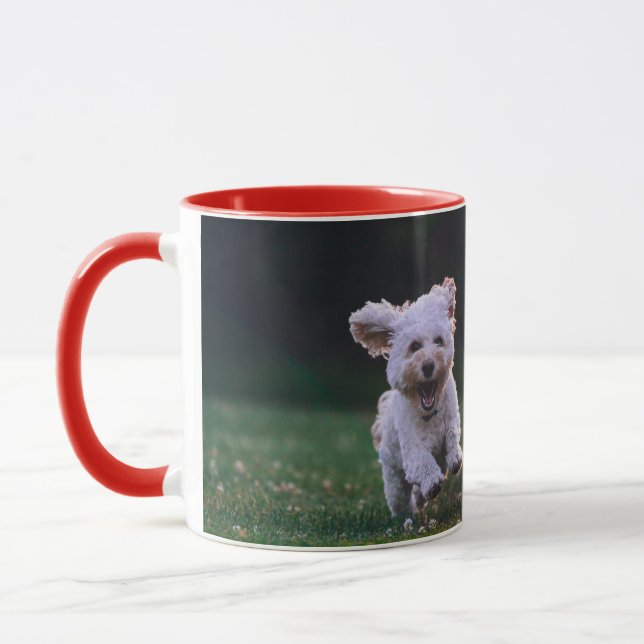 Caneca cão correndo feliz (Esquerda)