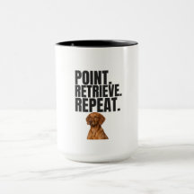 Cão de Caça Vizsla Point Retrieve Repeat