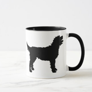 Caneca Cão de Labradoodle (no preto)