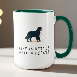 Caneca Cão de Montanha Bernês Melhor com um Berner