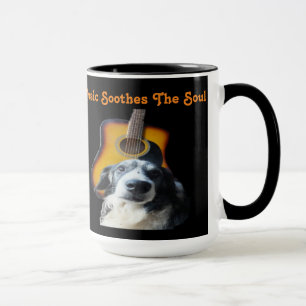 Caneca Cão de Violão de Mug