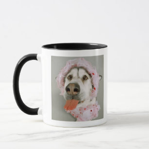 Caneca Cão do Malamute que veste um tutu e que cola para