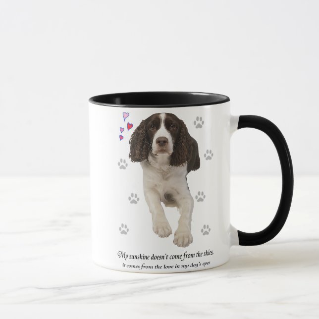 Caneca Cão do Spaniel de Springer inglês (Direita)