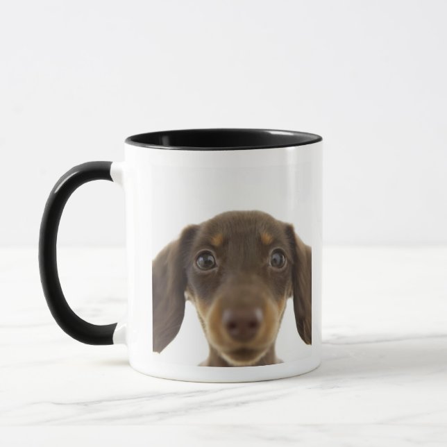 Caneca Cão do Wiener (marrom) 2 (Esquerda)