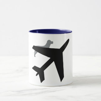 Caneca Cão e avião