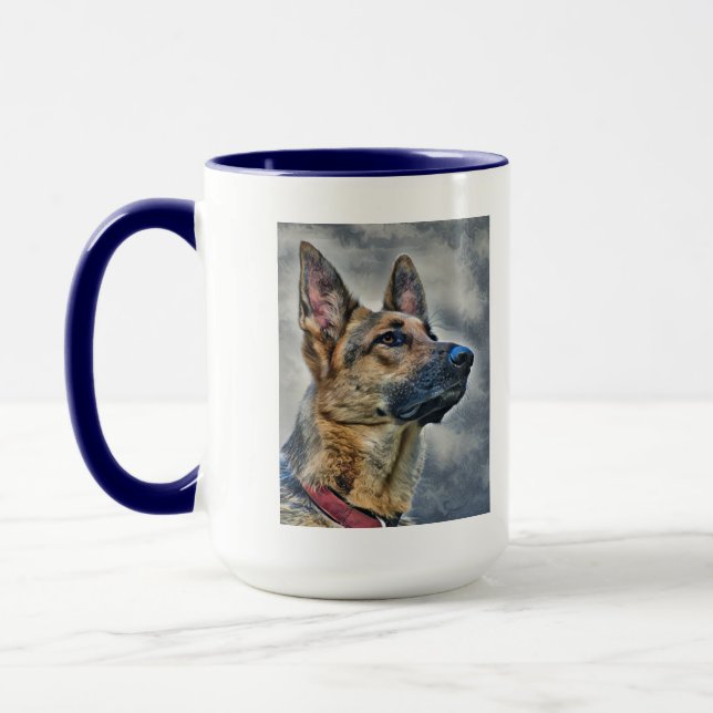 Caneca Cão german shepherd (Esquerda)