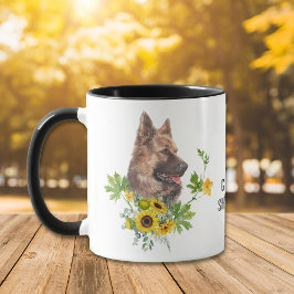 Caneca Cão-German shepherd Eucalyptus girassol