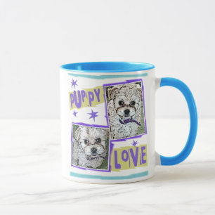 Caneca CÃO: Multi-Poo amor de filhote de cachorro