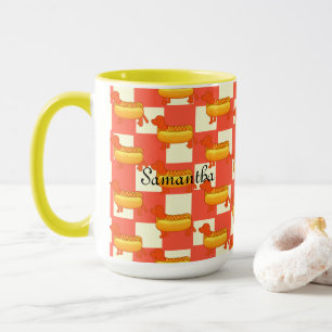 Caneca Cão Quente Adorável Dachshund