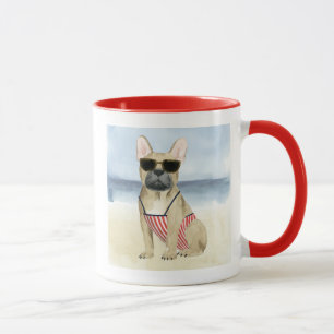 Caneca Cão quente   Cãibras Nos Óculos De Sol Na Praia